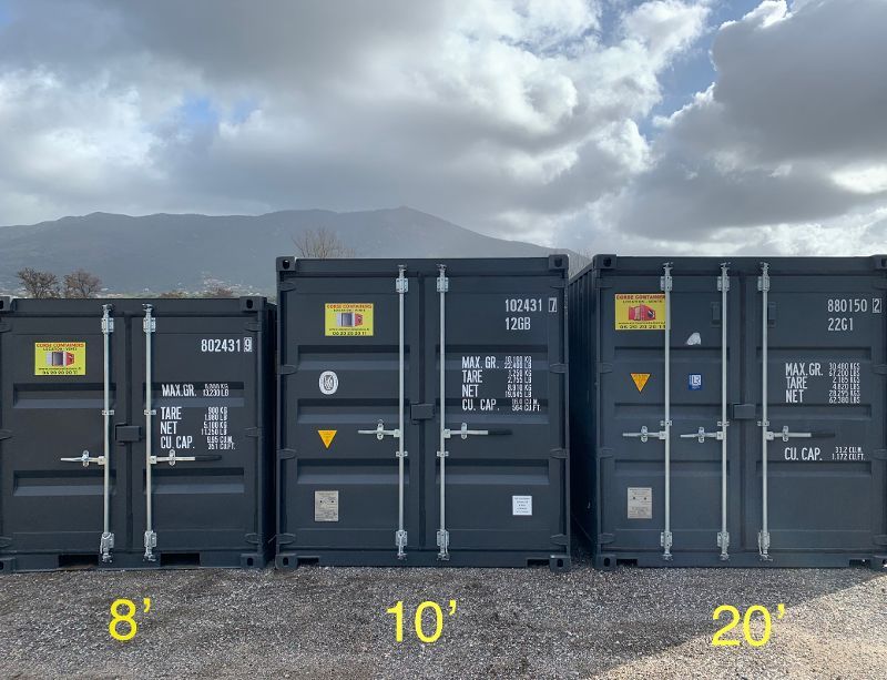 Containers 8', 10' et 20'