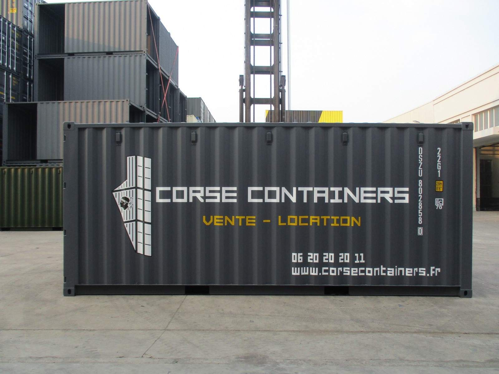 Container 20' neuf 1er voyage gris