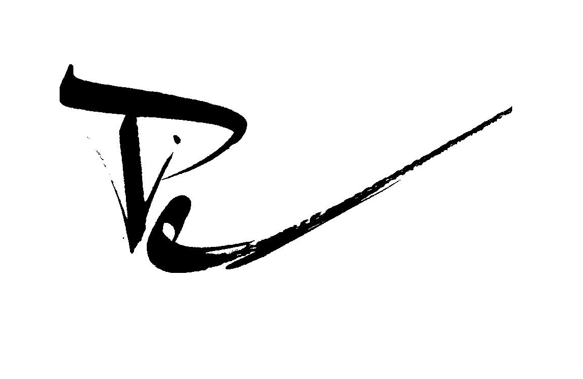 la calligraphie des lettres "p,i,e" crée la silhouette d'une pie