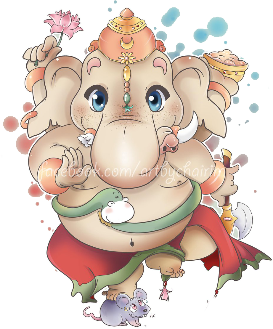 Lord Ganesh chibi by chairimarrais