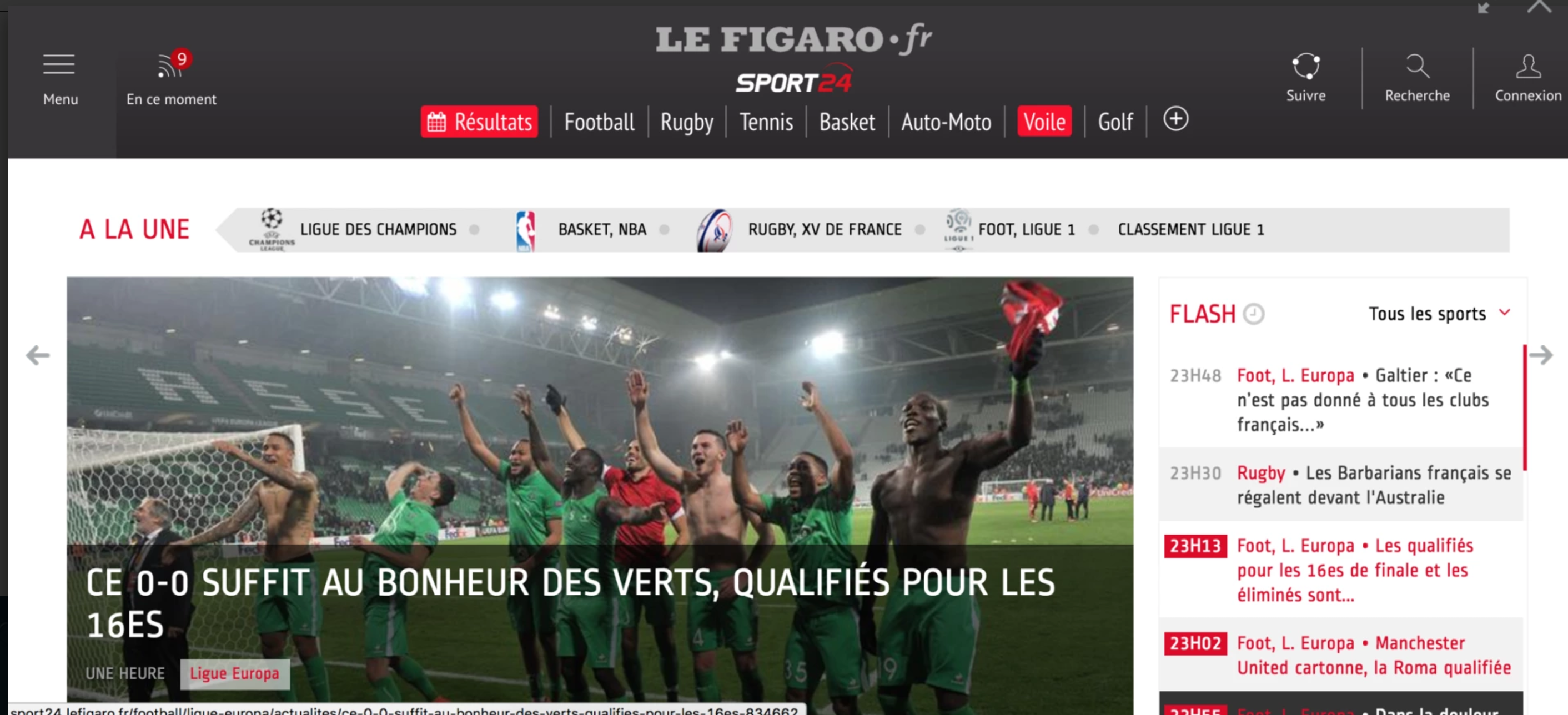 Site sportif du Figaro