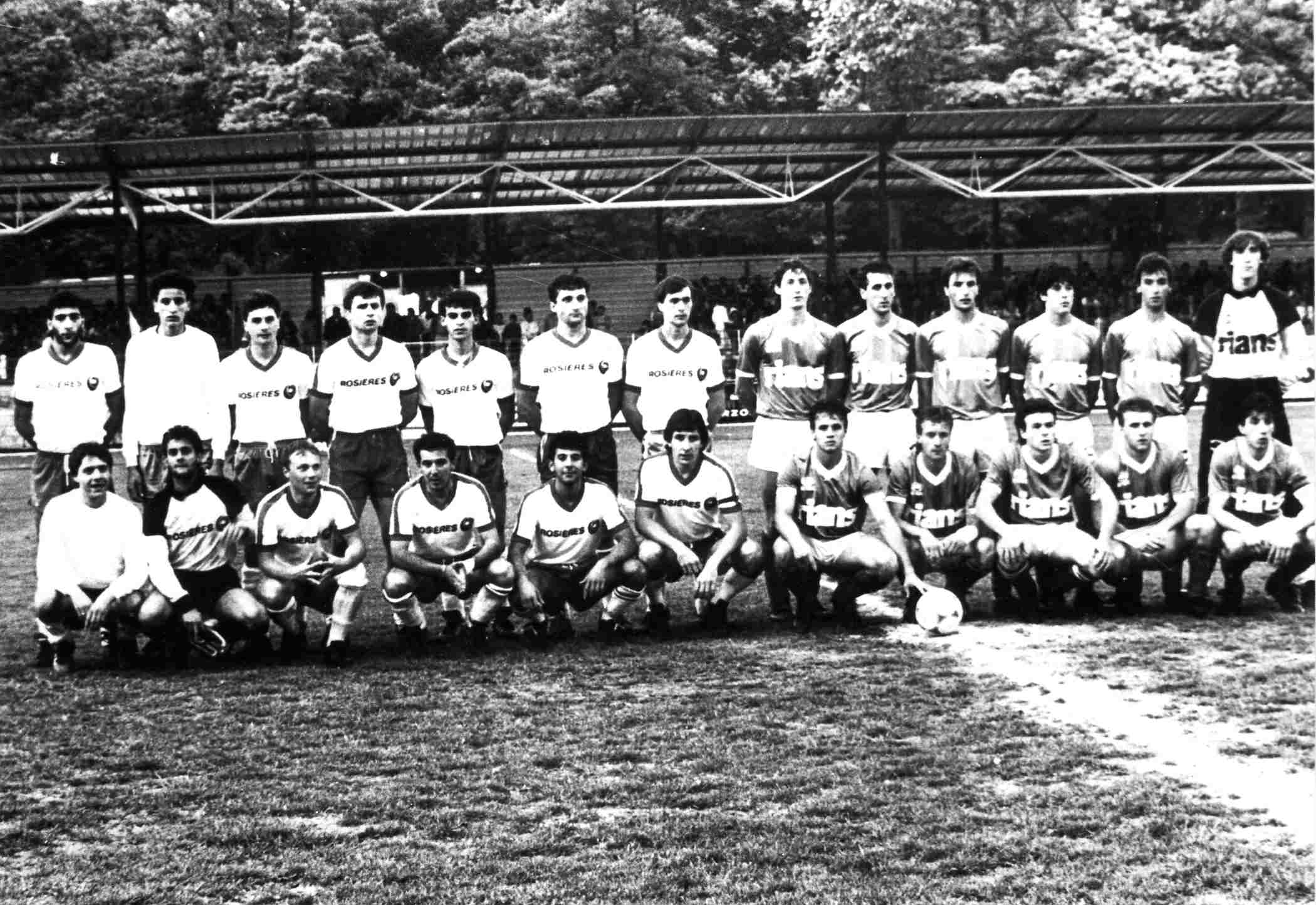 Les équipes finalistes de coupe du Cher à Séraucourt le 5 juin 1987