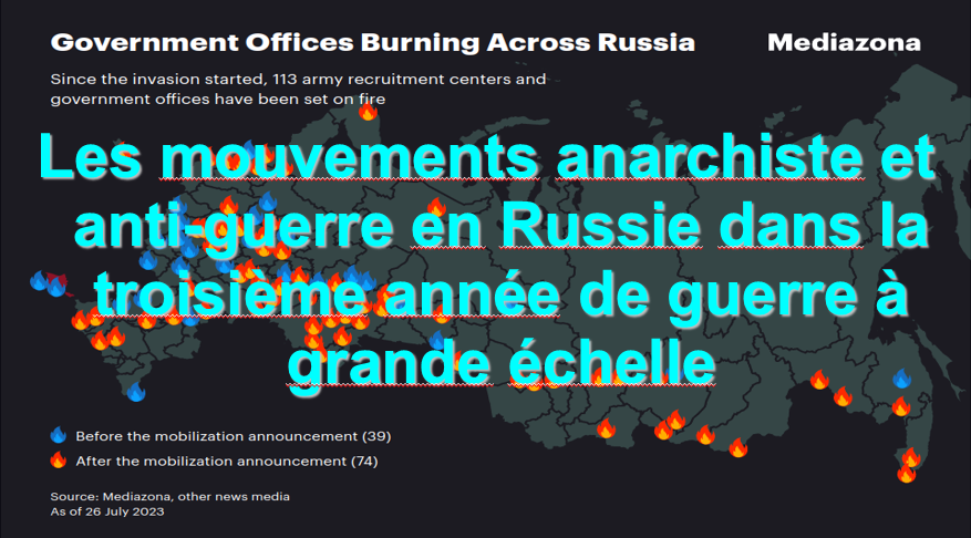 Les mouvements anarchistes et anti-guerre en Russie dans la troisième année de guerre à grande échelle
