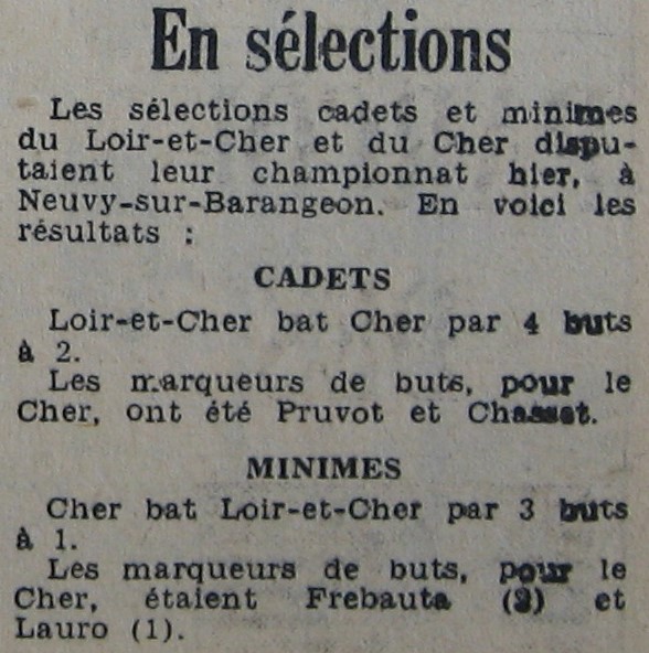 Coupe régionale Cher-Loir-et-Cher à Neuvy s/Barangeon