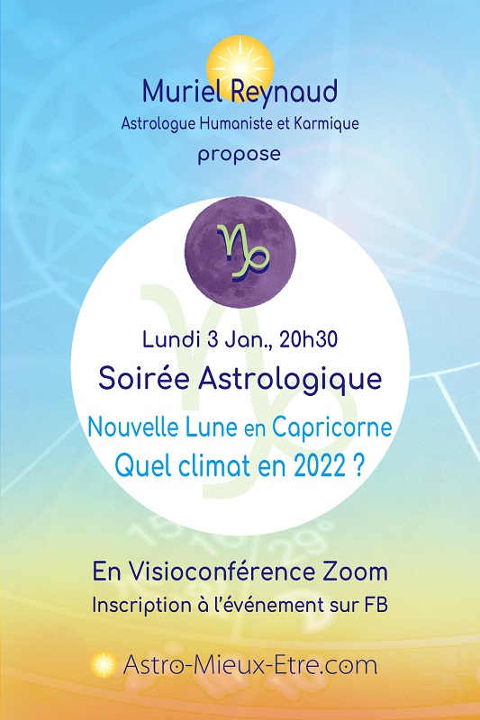 Soirée Astrologique Zoom sur la Nouvelle Lune en Capricorne