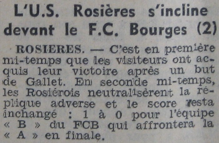 Demi-finale USR-FC Bourges(2)