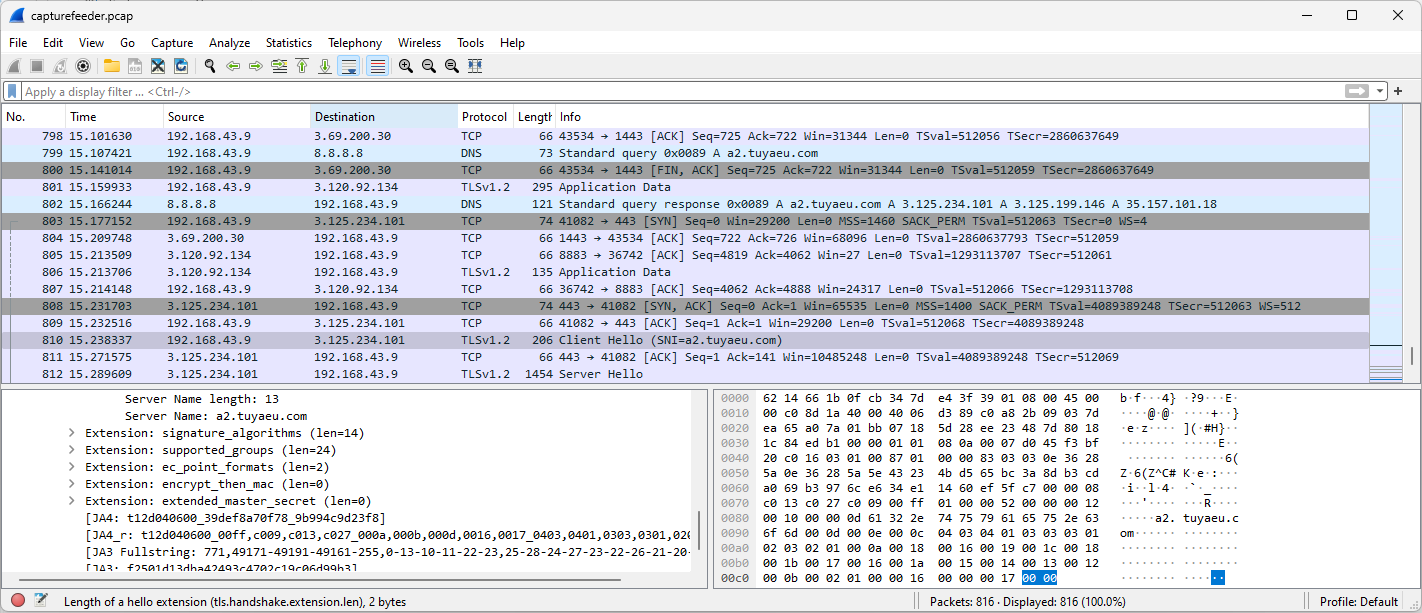 26 BALIMO Wireshark Exfiltrated from DUTpng