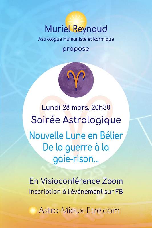 Soirée astrologique Zoom sur la Nouvelle Lune en Bélier