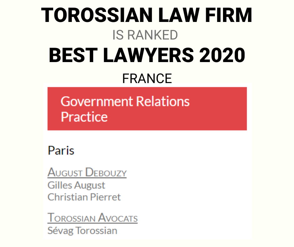 سيفاك طوروسيان للمحاماة فرنسا أفضل محام 2020 دولي