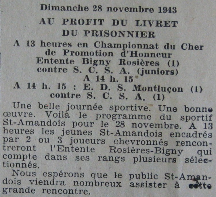 SC St Amand(j)-Entente Bigny-Rosières