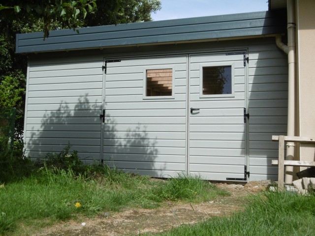garage bois, Menuiserie ATOUT-TECK, extension bois, bardage, Ploemeur, Lorient, Plouay, Morbihan 56