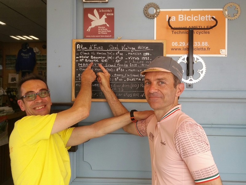 Recordman de l'Alpe d'Huez avec un Vélo Vintage (2018)