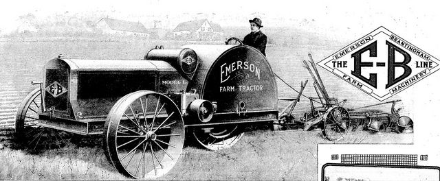 Un tracteur Emerson