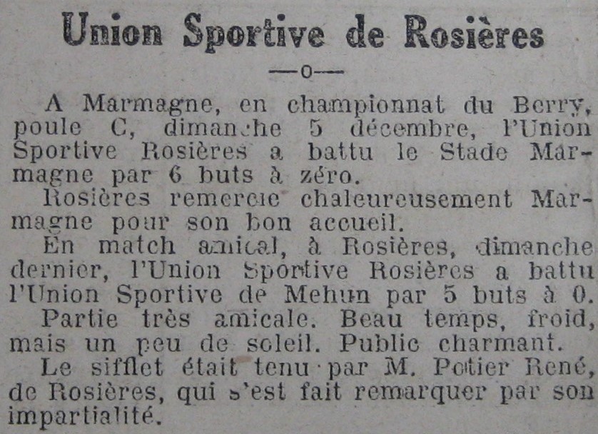 Stade Marmagne-USR 0-6