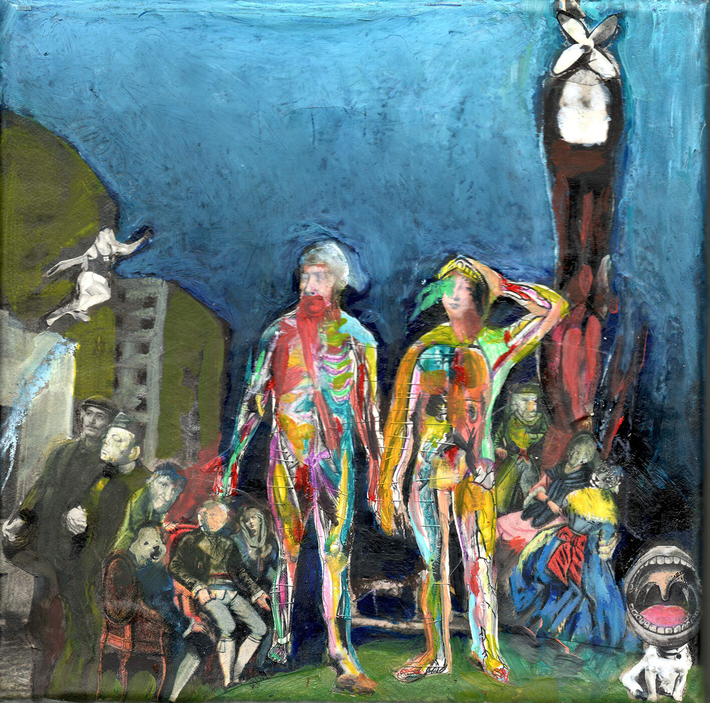 2014 - Collage et huile sur toile - 20x20 cm