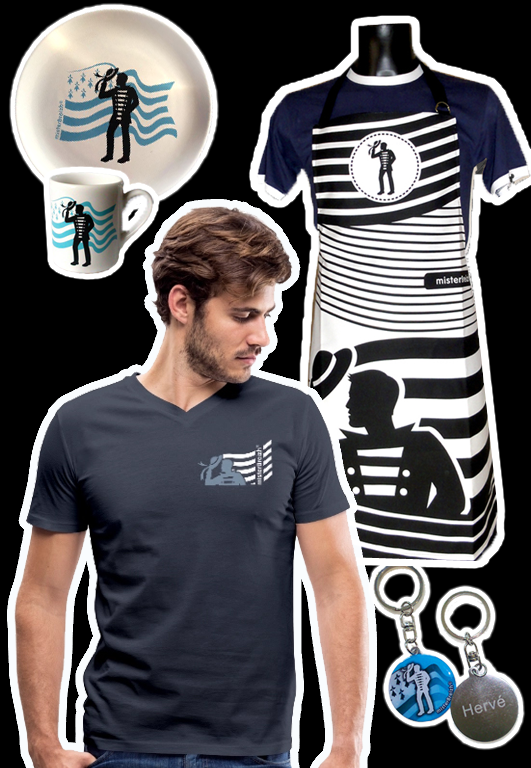 misterBreizh® marque t-shirt breton, tablier breton, mug breton, porte-clé, crêpes bretonnes, cidre breton