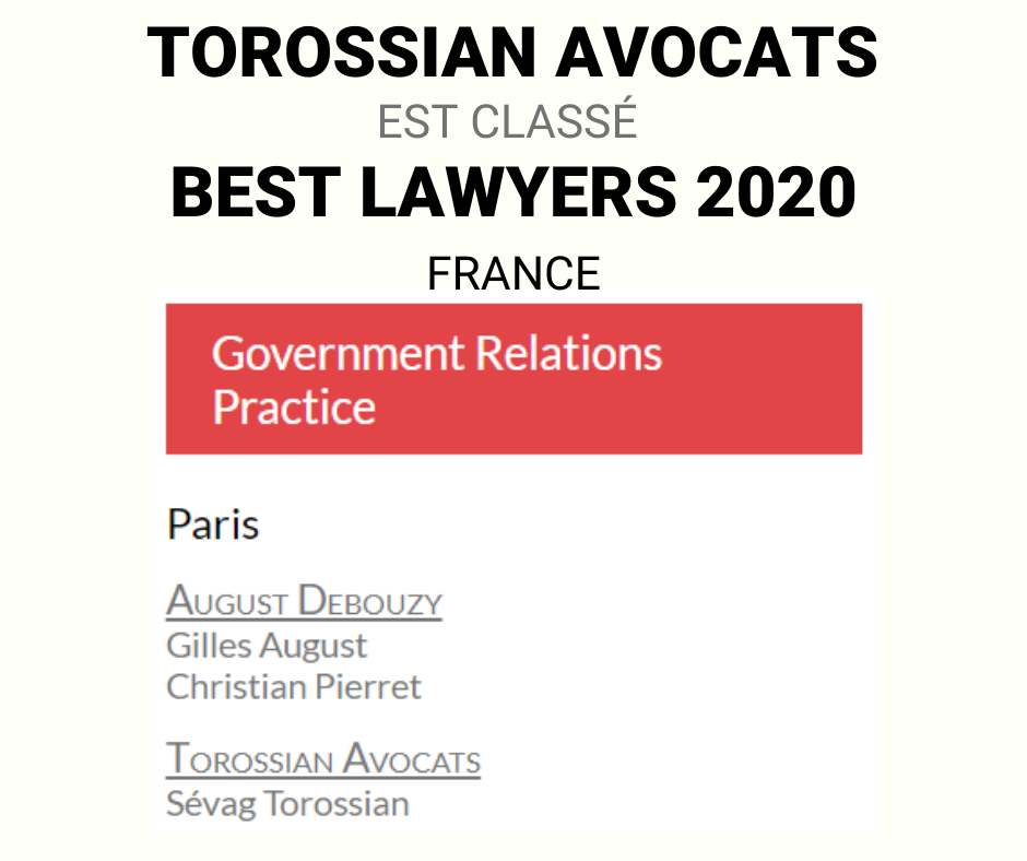 Sevag Torossian avocat Best lawyers 2020 France