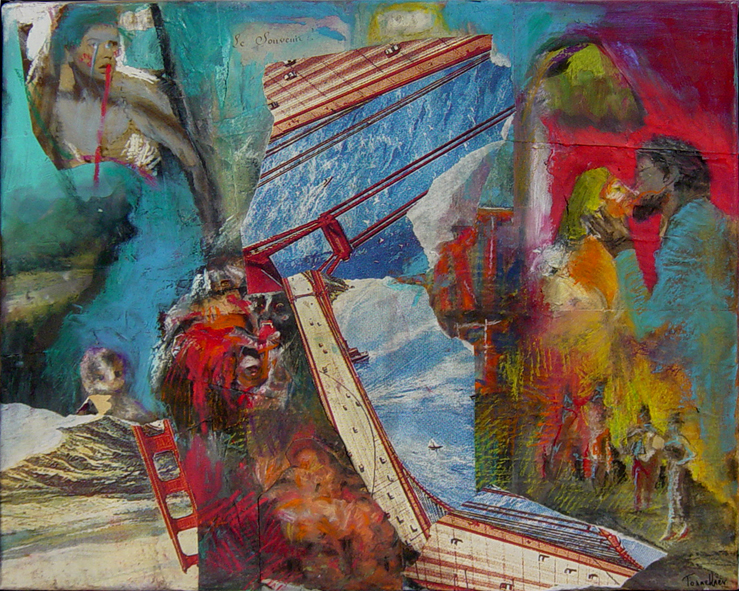 2006 - Collage et huile sur toile - 45x55 cm