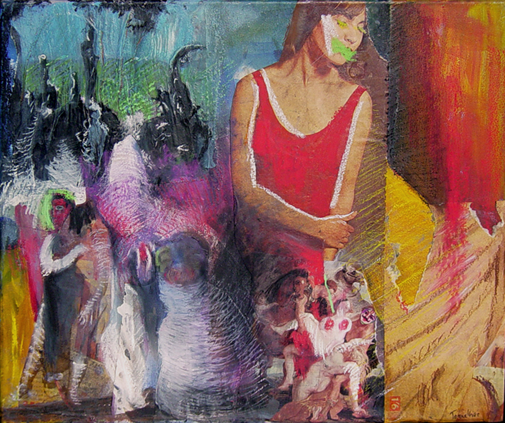 2006 - Collage et huile sur toile - 45x55cm - 400€