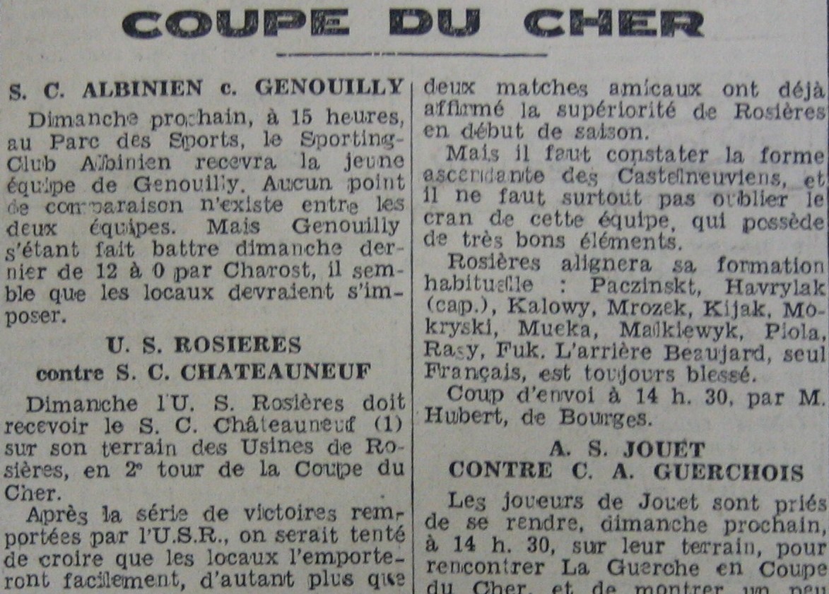 CC USR -SC Châteauneuf s/Cher