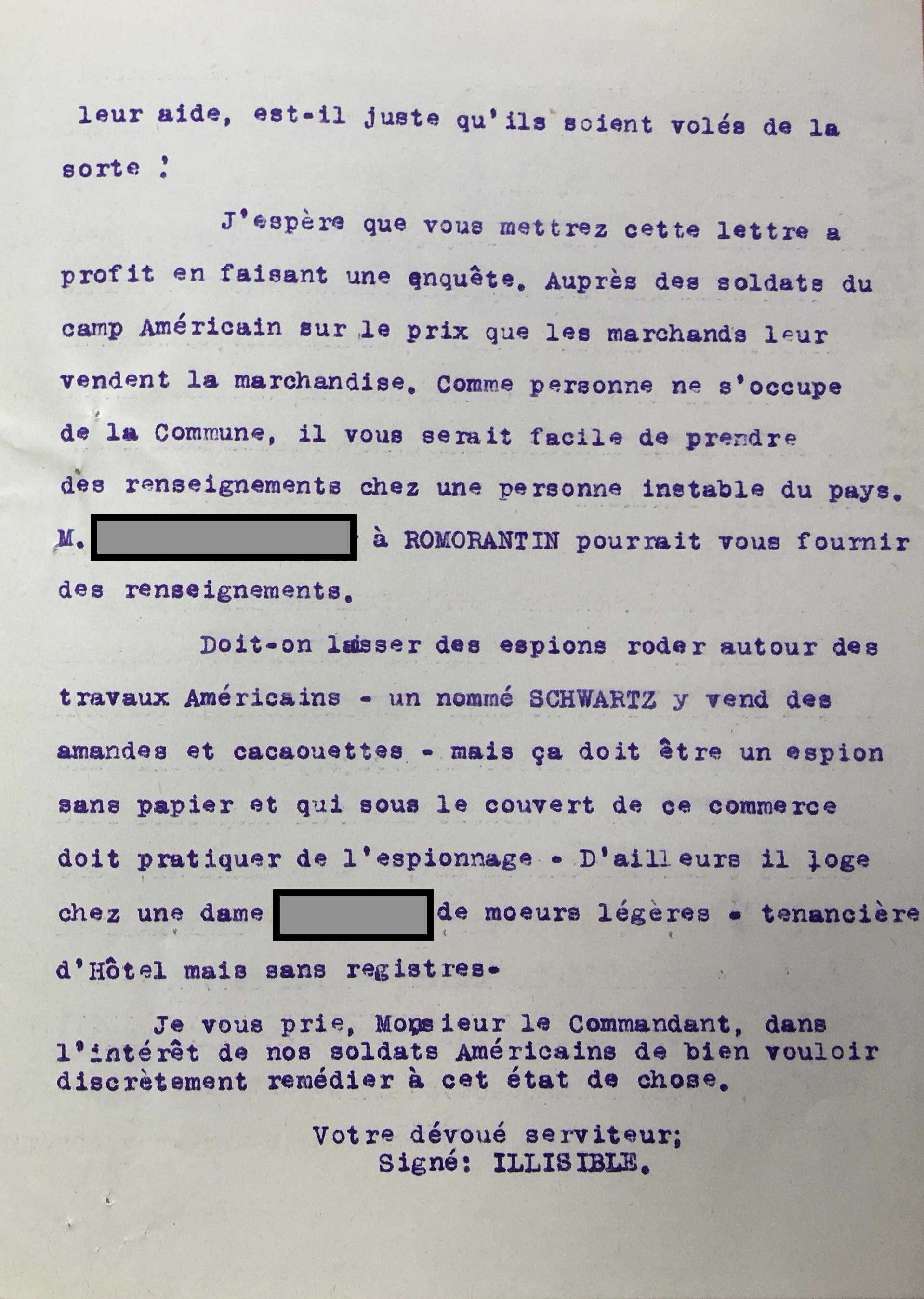 Lettre anonyme
