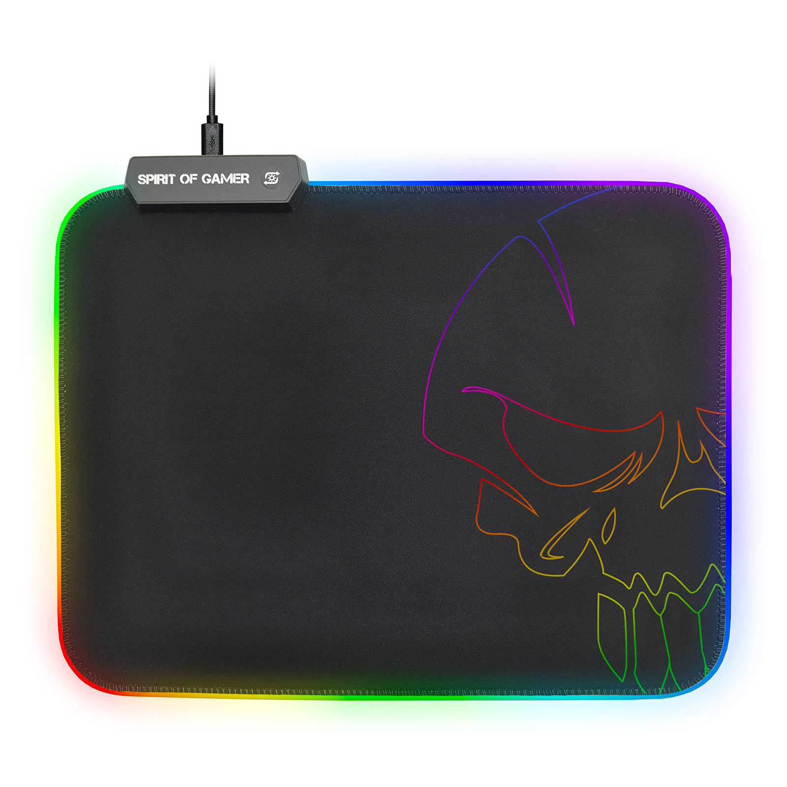 Spirit of Gamer Skull RGB Gaming Mouse Pad M