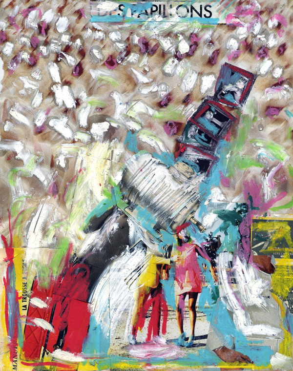 2006 - Collage et huile sur papier - 25x20 cm