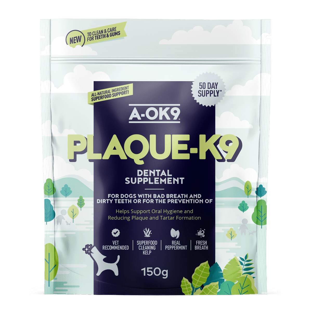 Plaque-K9 supplement pouch