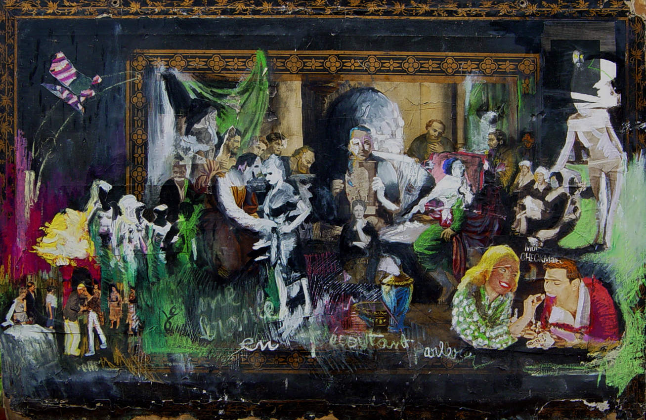 2006 - Collage et huile sur tableau - 77x115 cm