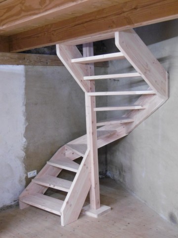 Escalier bois sur mesure, Menuiserie ATOUT-TECK, Agencement, INZINZAC-LOCHRIST, Lorient, Plouay, 56