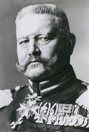 Paul von  Hindenburg.