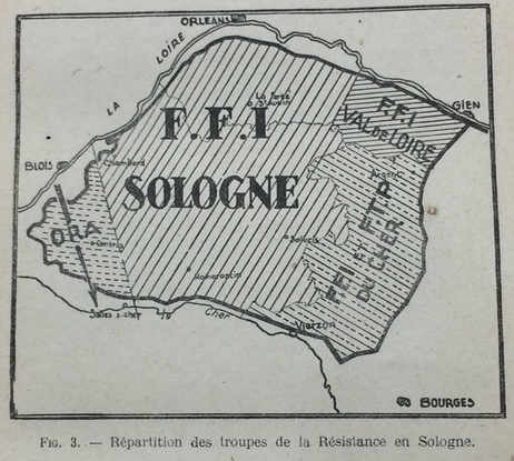 Répartition des troupes FFI en Sologne