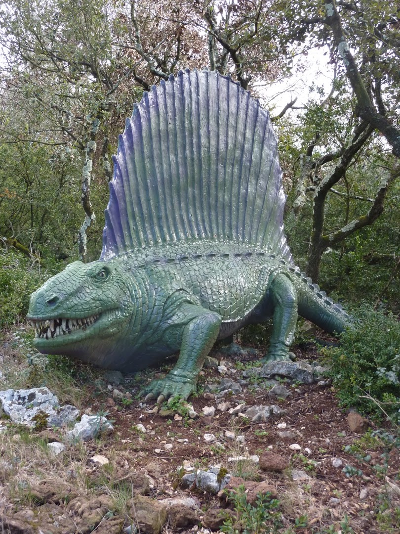 Dimetrodon Grandis - Parc à dinosaures - Aven Marzal - Ardèche sud