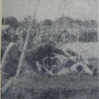 Quatrième but du match Saint François - Rosières du 20 mai 1962